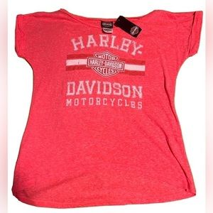 NWT Bourbon St. Harley-Davidson Pink T-shirt